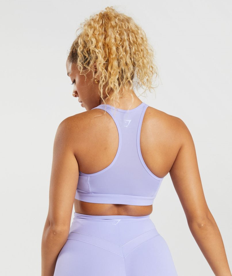 Women's Gymshark Whitney Mesh Sports Bra Purple | CA 65ND03